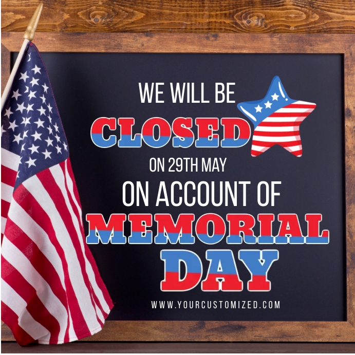memorial day holiday poster Template | PosterMyWall