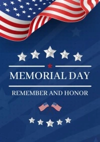 Memorial Day Honor A4 template