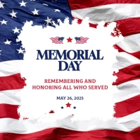 Memorial Day Instagram Post template