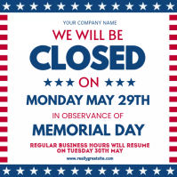 Memorial Day Instagram post. template