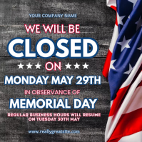 Memorial Day Instagram post. template