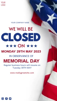Memorial Day Instagram story template