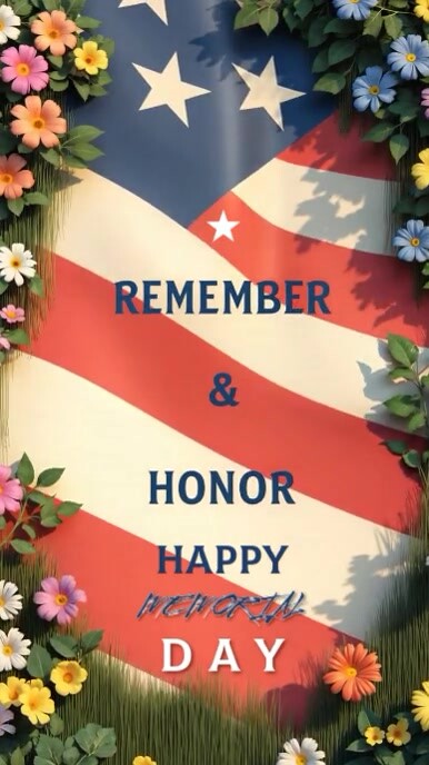 Memorial Day Instagram Story Video Post template