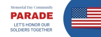 Memorial Day Parade Facebook Cover Template