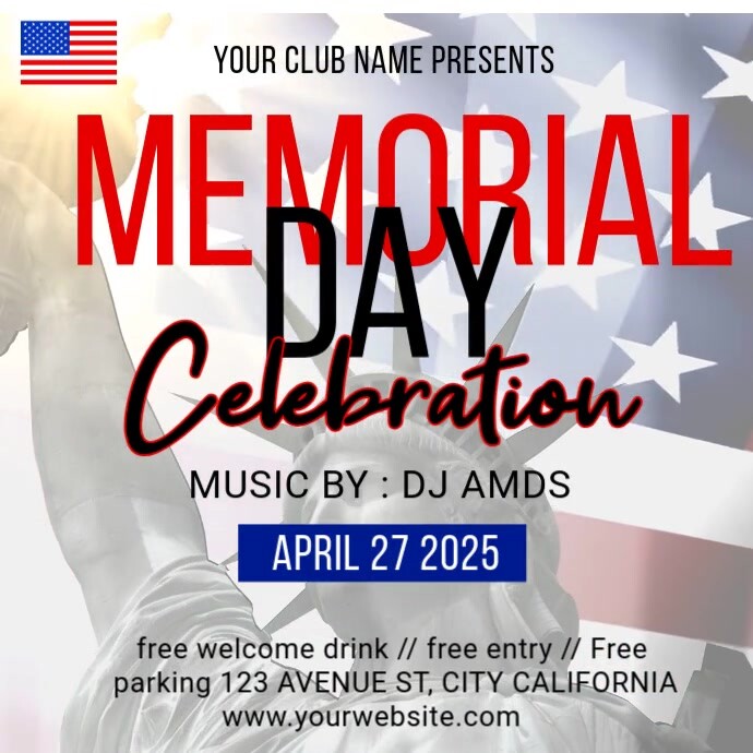 Copy of Memorial day party | PosterMyWall