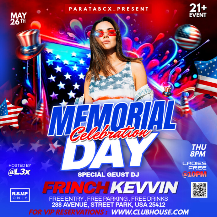 Copy of MEMORIAL DAY PARTY | PosterMyWall