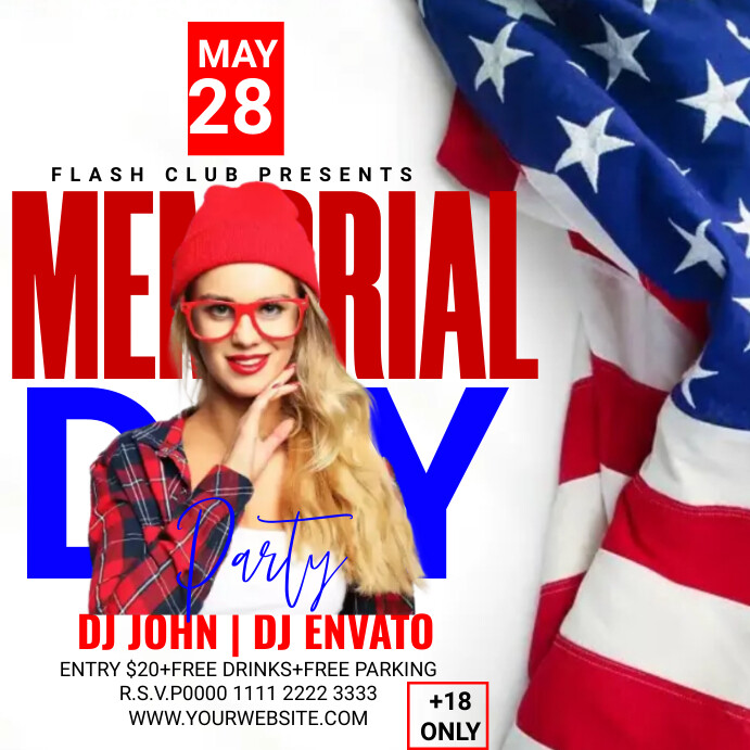 Memorial day party Template | PosterMyWall