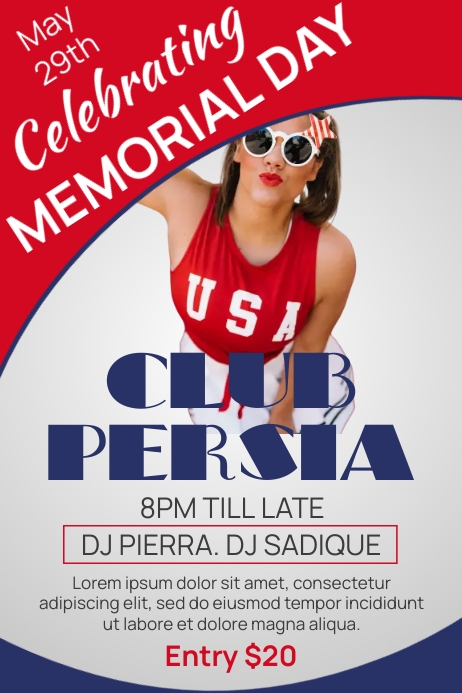 Memorial Day Party Template | PosterMyWall