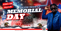 Memorial Day Party Facebook begivenhed cover Template