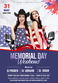 Memorial Day Party Flyer Template | PosterMyWall