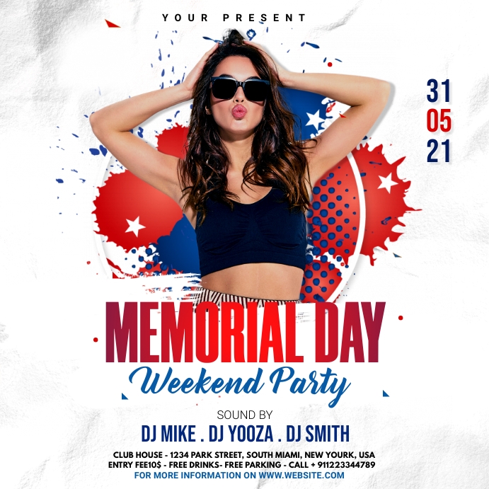 Copy of Memorial Day Party Flyer | PosterMyWall