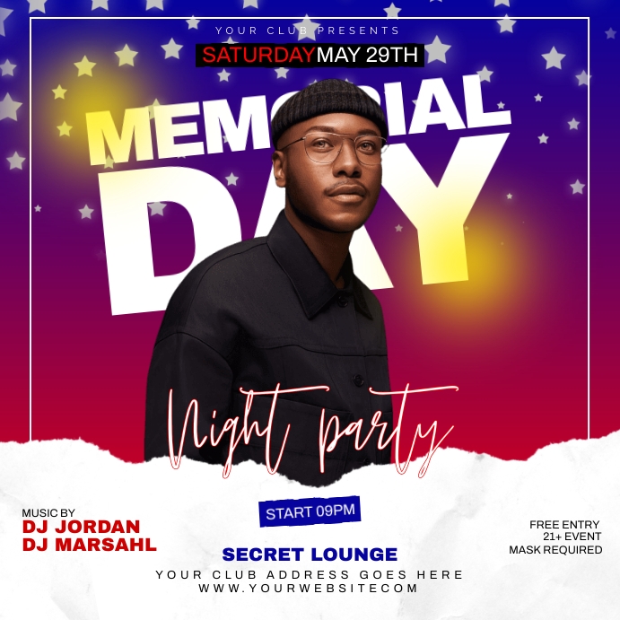 Copy of MEMORIAL DAY PARTY FLYER | PosterMyWall