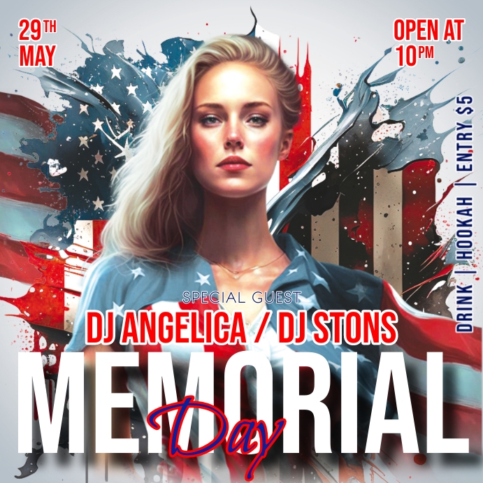 Memorial Day Party Template | PosterMyWall