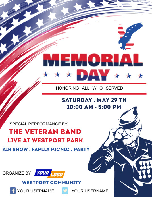 Memorial Day Party Template PosterMyWall