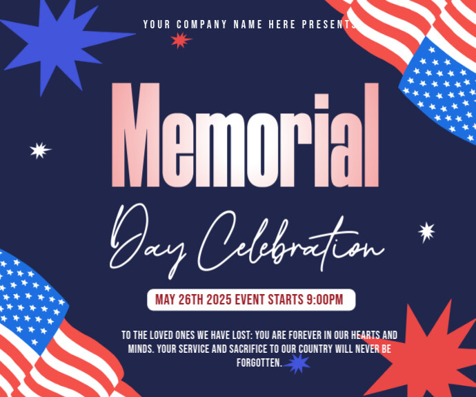 Copy of Memorial day poster | PosterMyWall