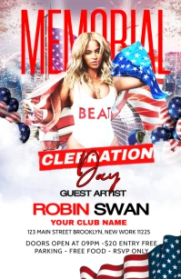 Memorial Day Poster Tabloid template