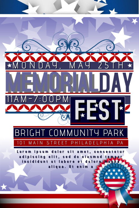 Memorial Day Template PosterMyWall