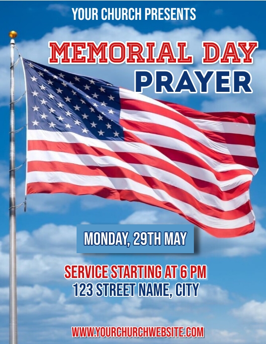 memorial day prayer poster template | PosterMyWall Memorial day prayer poster template | PosterMyWall