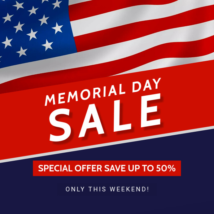 Memorial Day Sale Ads Template PosterMyWall
