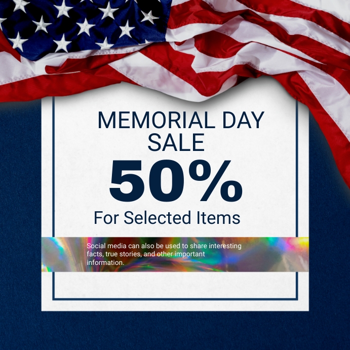memorial day sale Template PosterMyWall