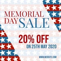 Memorial Day sale Square (1:1) template