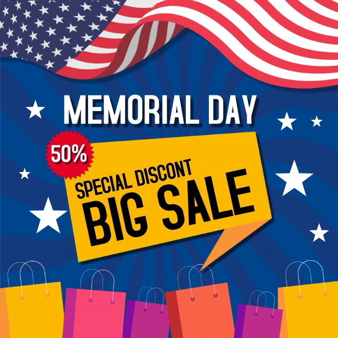 Memorial Day Sale Template PosterMyWall