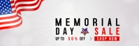 Memorial Day Sale Banner 2 × 6 template