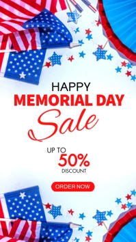 Memorial Day Sale Digital Display (9:16) template