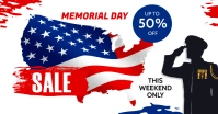 Memorial Day Sale Facebook Ad template