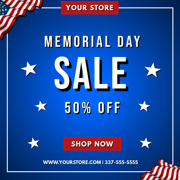 Copy of MEMORIAL DAY SALE FLYER PosterMyWall