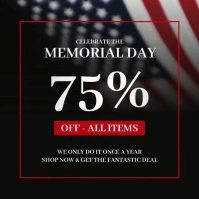 Memorial Day Sale Instagram Post template