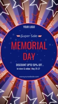 Memorial Day Sale Instagram Story Template