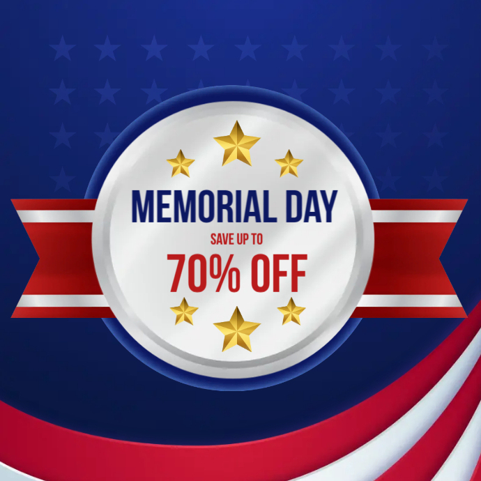 Memorial Day Sale Template PosterMyWall