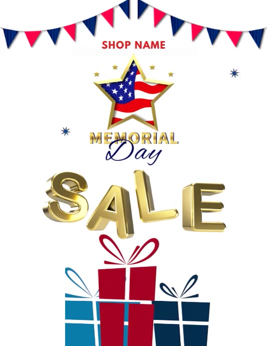 Memorial Day Sale Template PosterMyWall