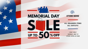 Memorial Day Sale Twitter Post Twitter-opslag template