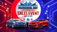 Memorial Day Car Sales Event Facebook-Covervideo (16:9) template