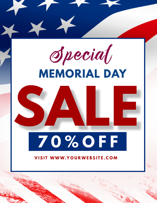 Memorial Day Sales Template PosterMyWall