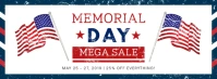 Memorial Day School Event Banner Facebook Cover Photo template