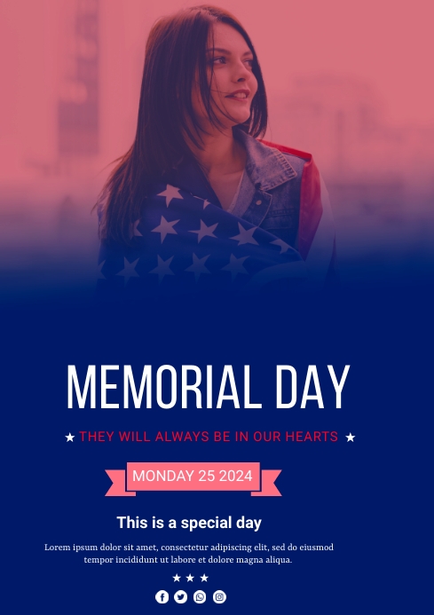 Copy of MEMORIAL DAY TEMPLATE | PosterMyWall