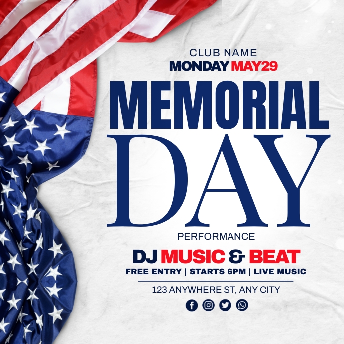 Copy of memorial day template | PosterMyWall