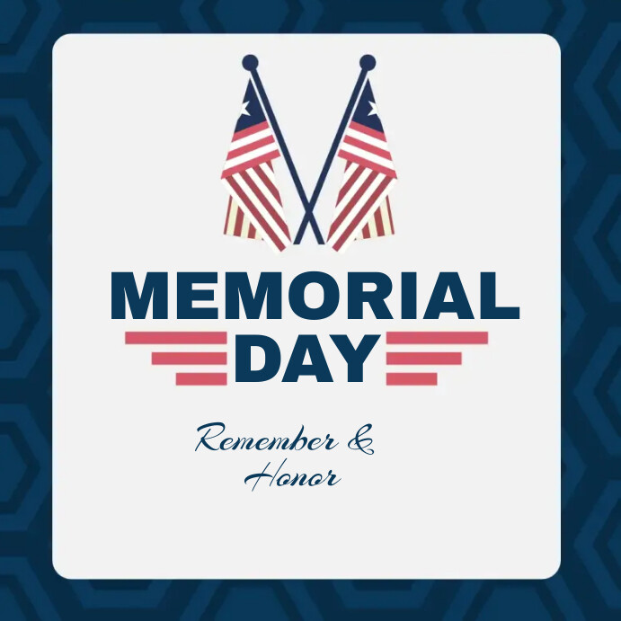 Memorial Day Template | PosterMyWall