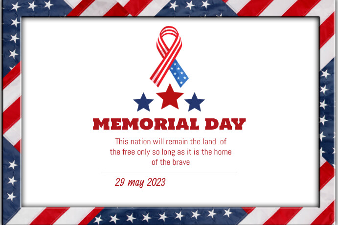 Memorial Day Template PosterMyWall