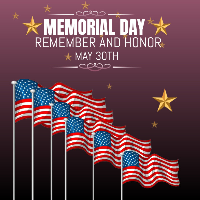 Memorial Day Template PosterMyWall