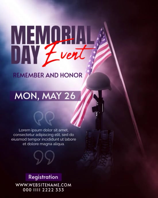Copy of Memorial Day Template | PosterMyWall