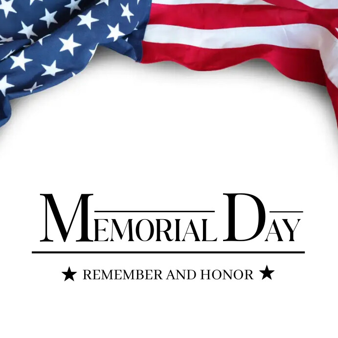 Memorial day template Instagram post 2024 | PosterMyWall