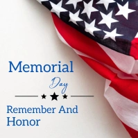 Memorial day template online greeting card Instagram 帖子