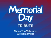Memorial Day Tribute 庭院招牌 template