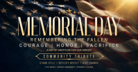 Memorial Day Tribute Immagine condivisa di Facebook template