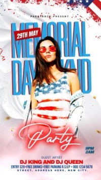 Memorial Day video ad Instagram Story template