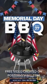 MEMORIAL DAY WEEKEND BBQ DESIGN TEMPLATE Instagram Story